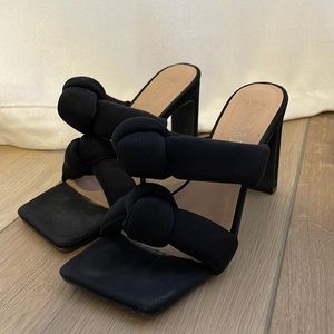 Like brand new wedge satin heel